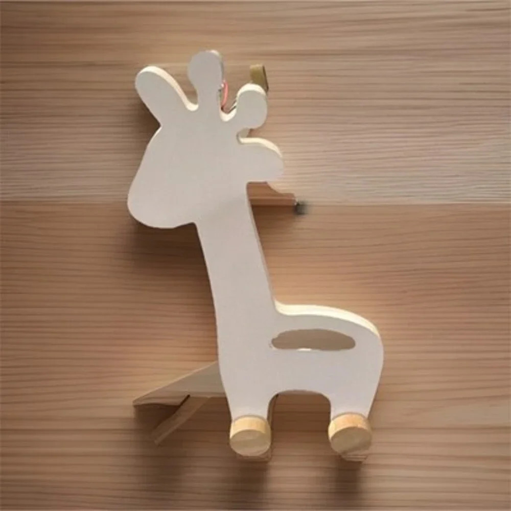 Wood Unfinished Giraffe Plaque Animals & Dinosaurs Craft Piece